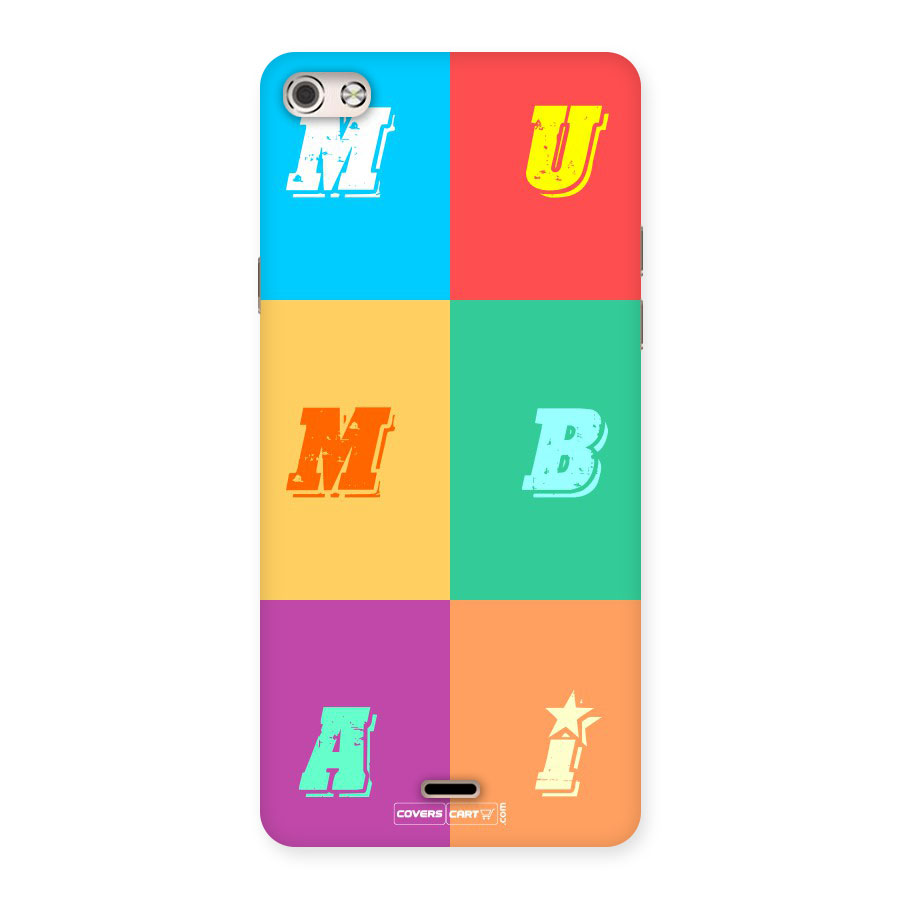 Mumbai Alphabets Back Case For Micromax Canvas Silver 5