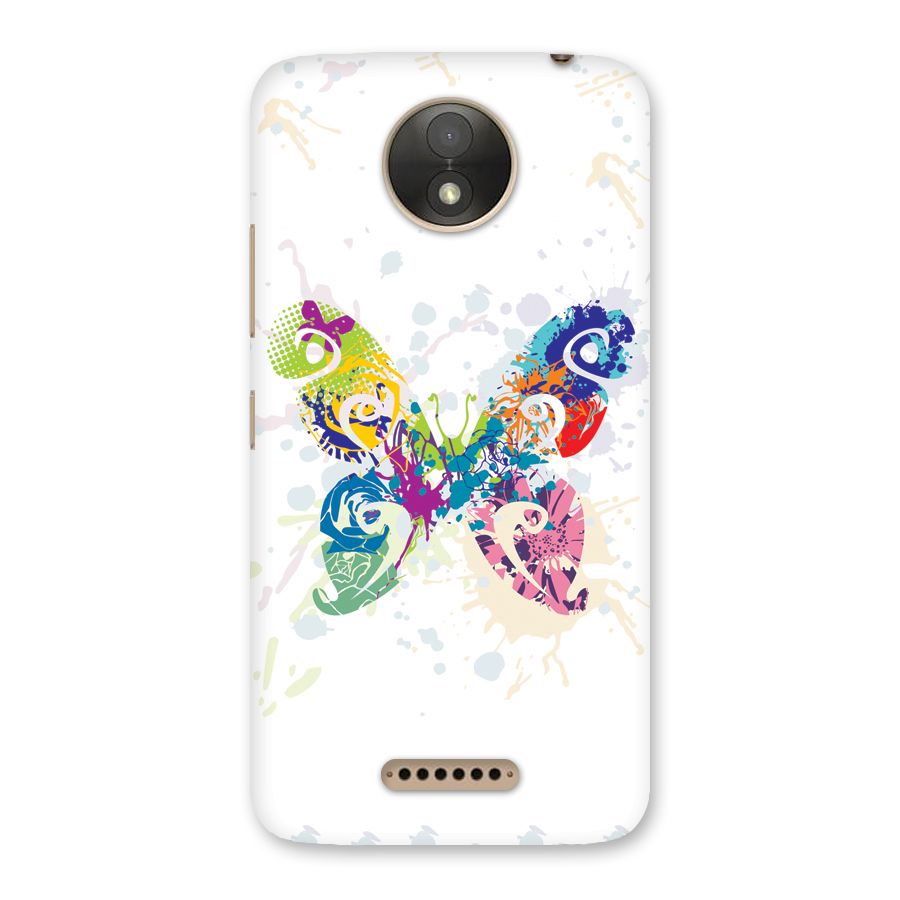Abstract Butterfly Back Case for Moto C Plus
