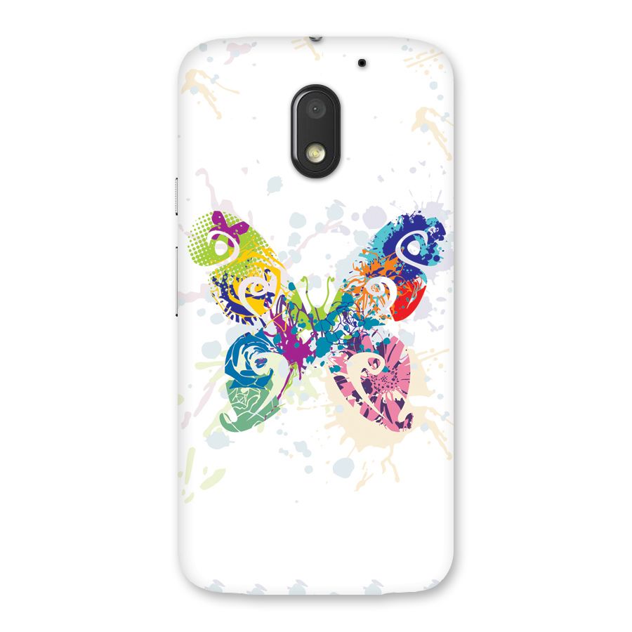 Abstract Butterfly Back Case for Moto E3 Power