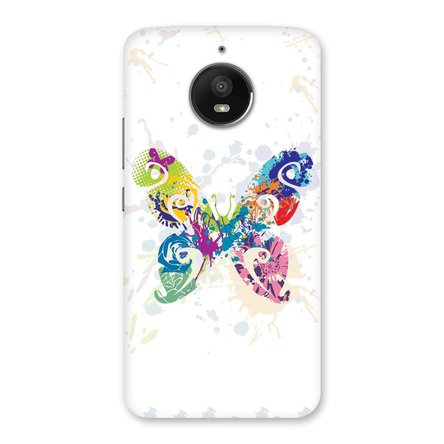 Abstract Butterfly Back Case for Moto E4 Plus