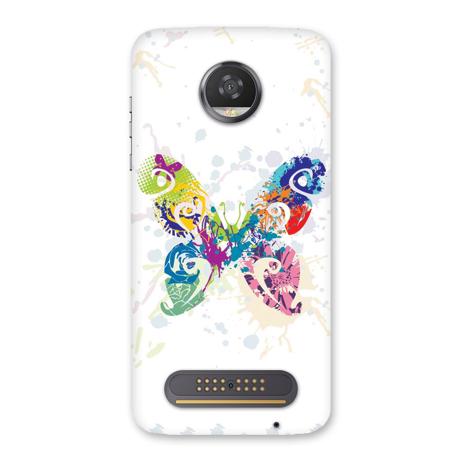 Abstract Butterfly Back Case for Moto Z2 Play