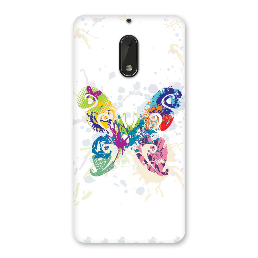 Abstract Butterfly Back Case for Nokia 6