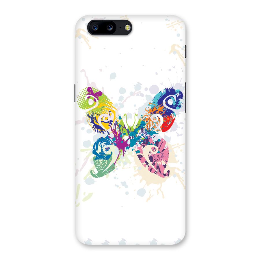 Abstract Butterfly Back Case for OnePlus 5
