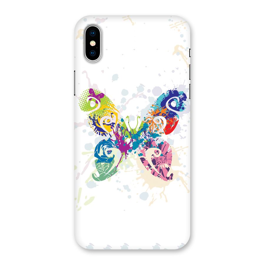 Abstract Butterfly Back Case for iPhone X
