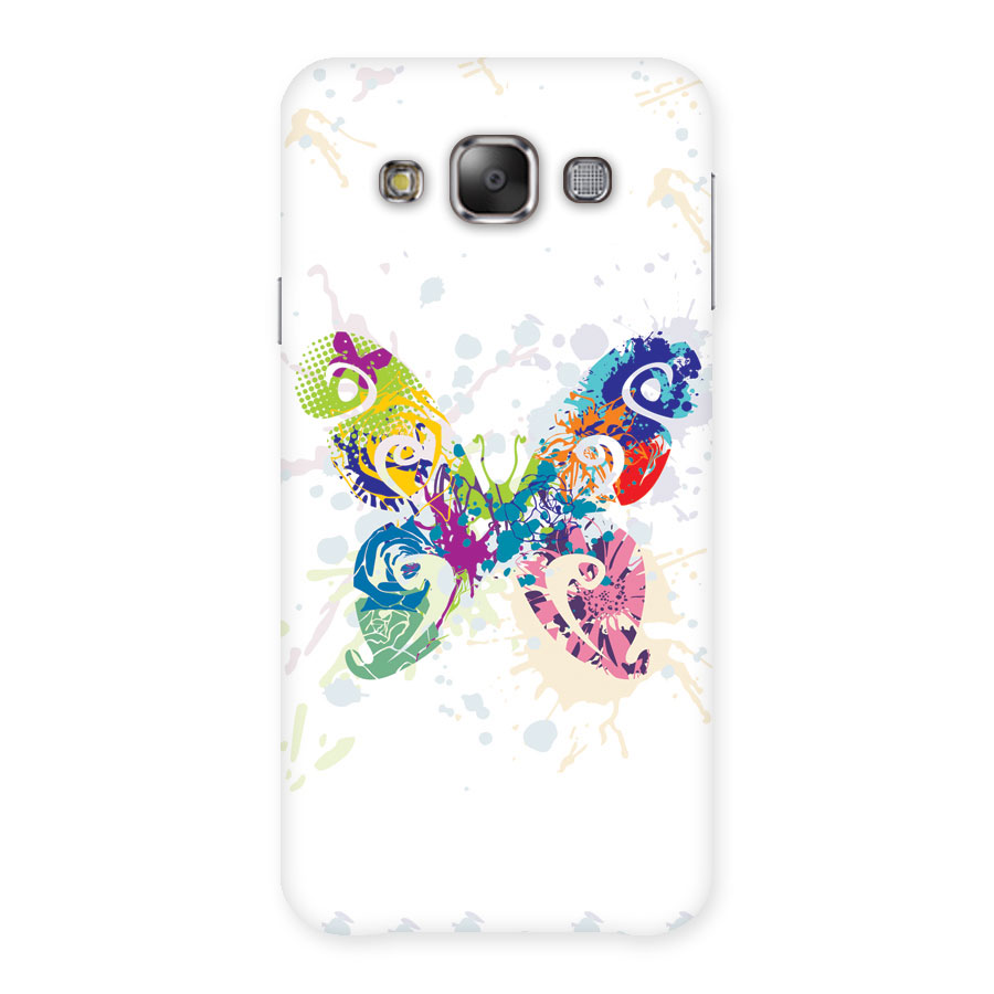 Abstract Butterfly Back Case for Galaxy E7