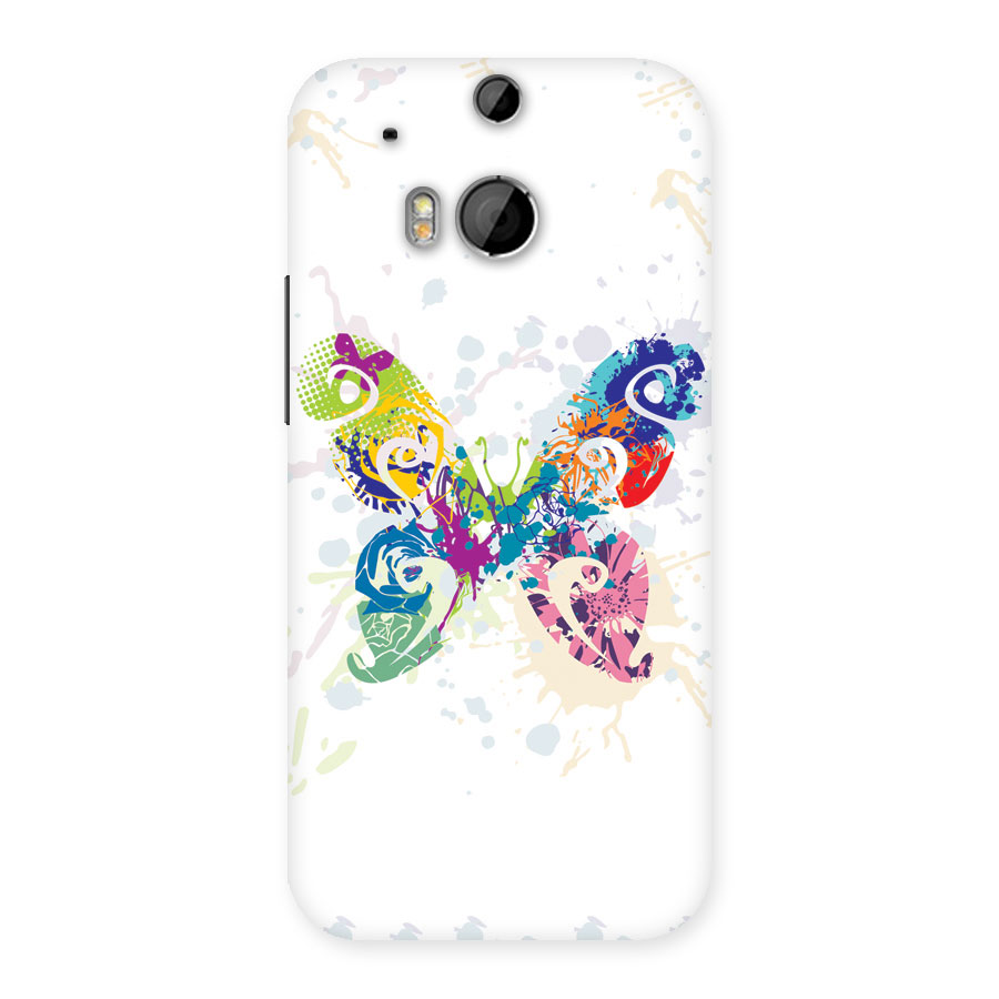 Abstract Butterfly Back Case for HTC One M8