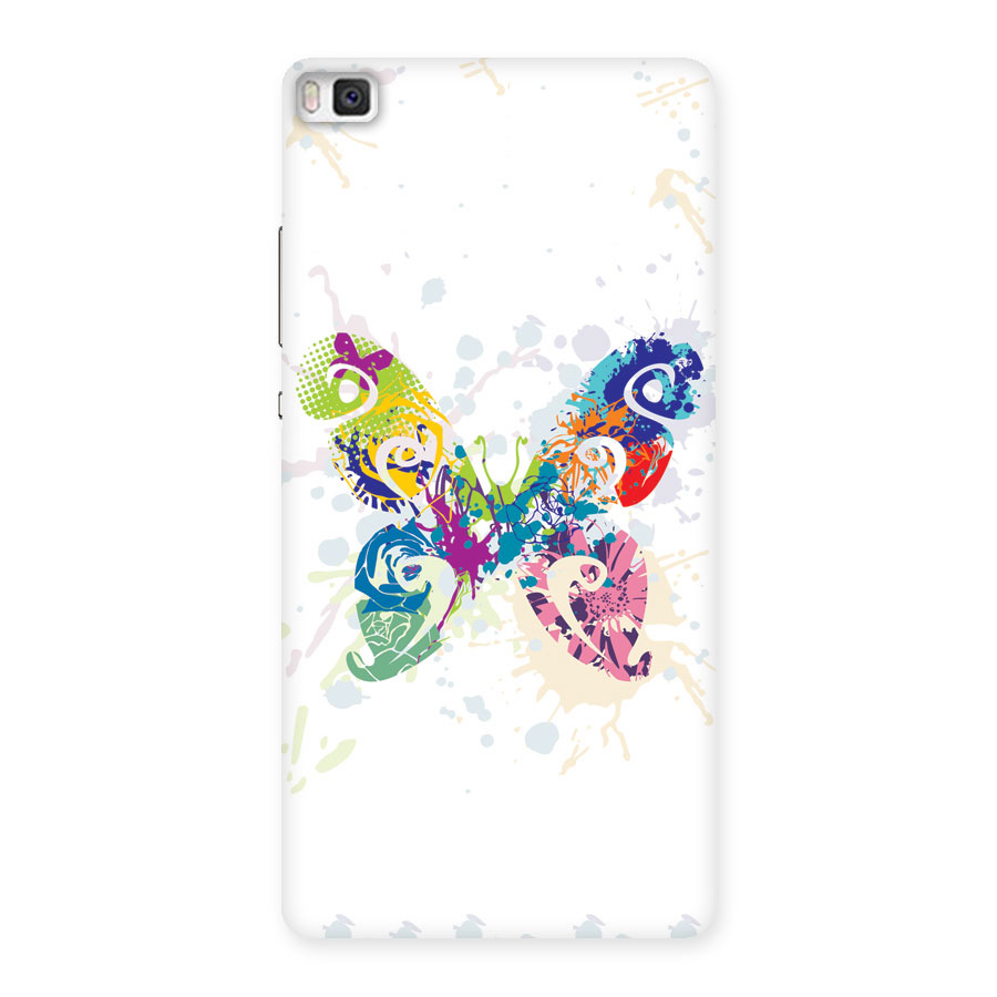 Abstract Butterfly Back Case for Huawei P8