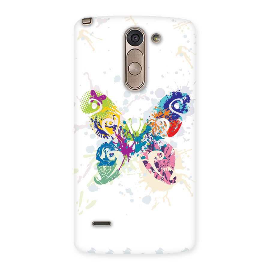 Abstract Butterfly Back Case for LG G3 Stylus
