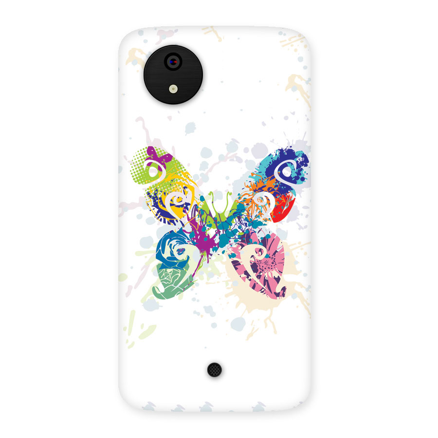 Abstract Butterfly Back Case for Micromax Canvas A1