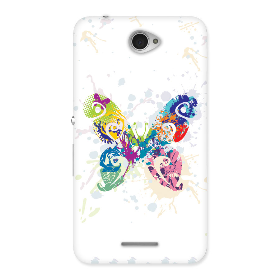 Abstract Butterfly Back Case for Sony Xperia E4