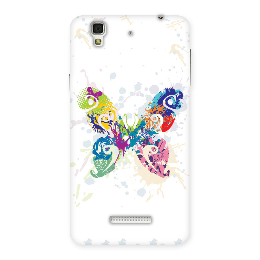 Abstract Butterfly Back Case for Yu Yureka
