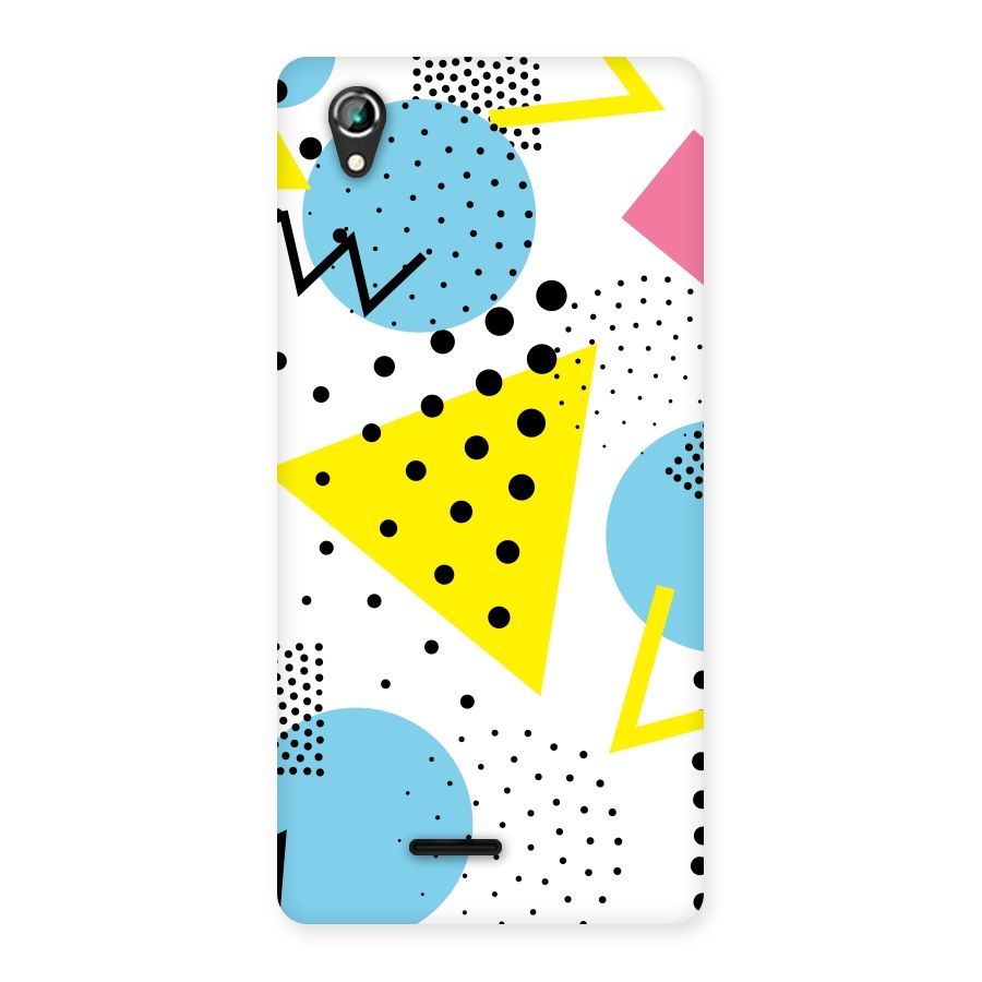 Abstract Geometry Back Case for Lava Iris 800