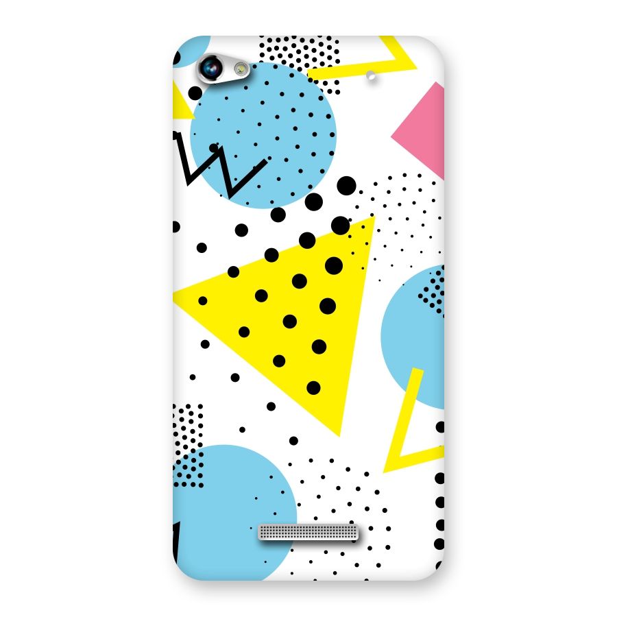 Abstract Geometry Back Case for Micromax Hue 2