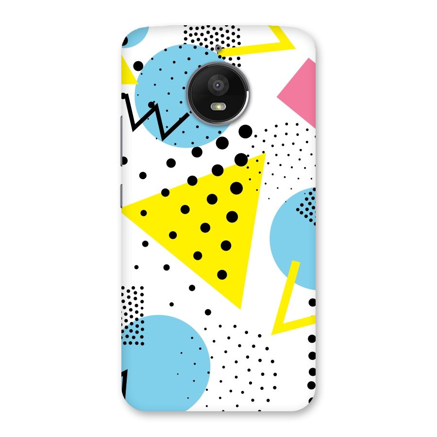 Abstract Geometry Back Case for Moto E4 Plus