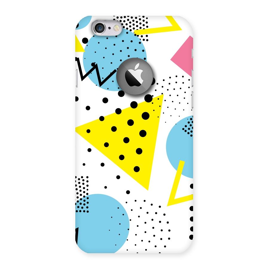 Abstract Geometry Back Case for iPhone 6 Logo Cut