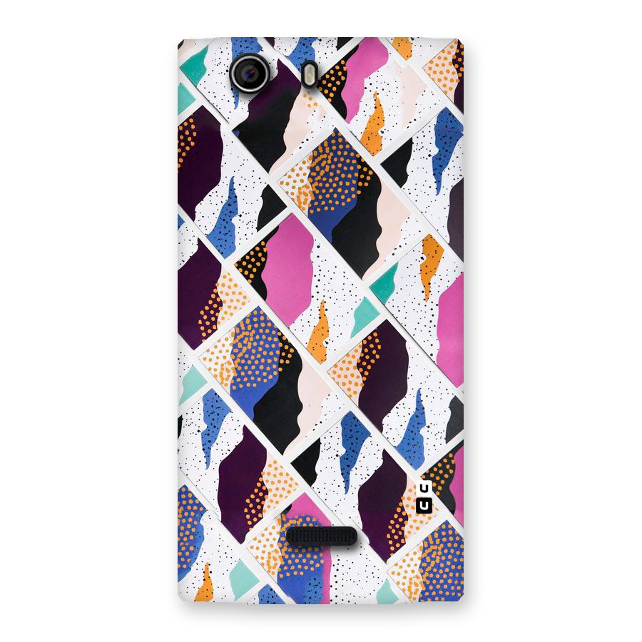 Abstract Polka Back Case for Canvas Nitro 2 E311