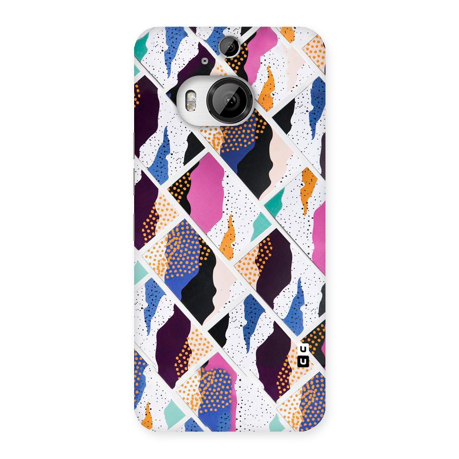 Abstract Polka Back Case for HTC One M9 Plus