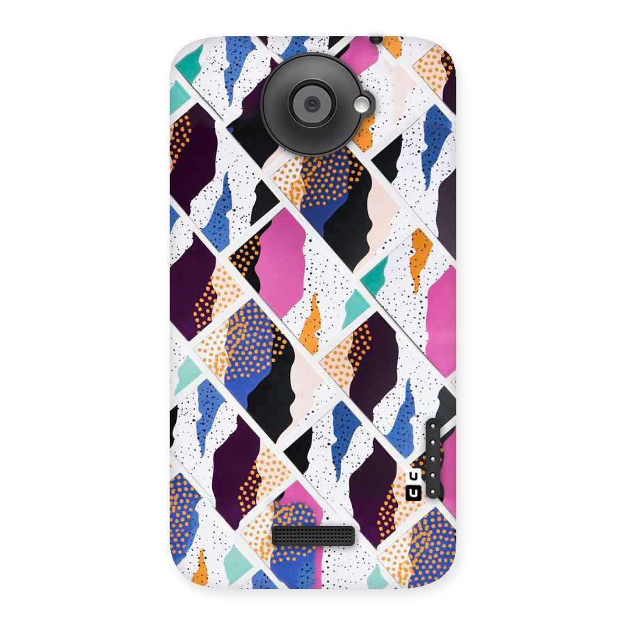 Abstract Polka Back Case for HTC One X