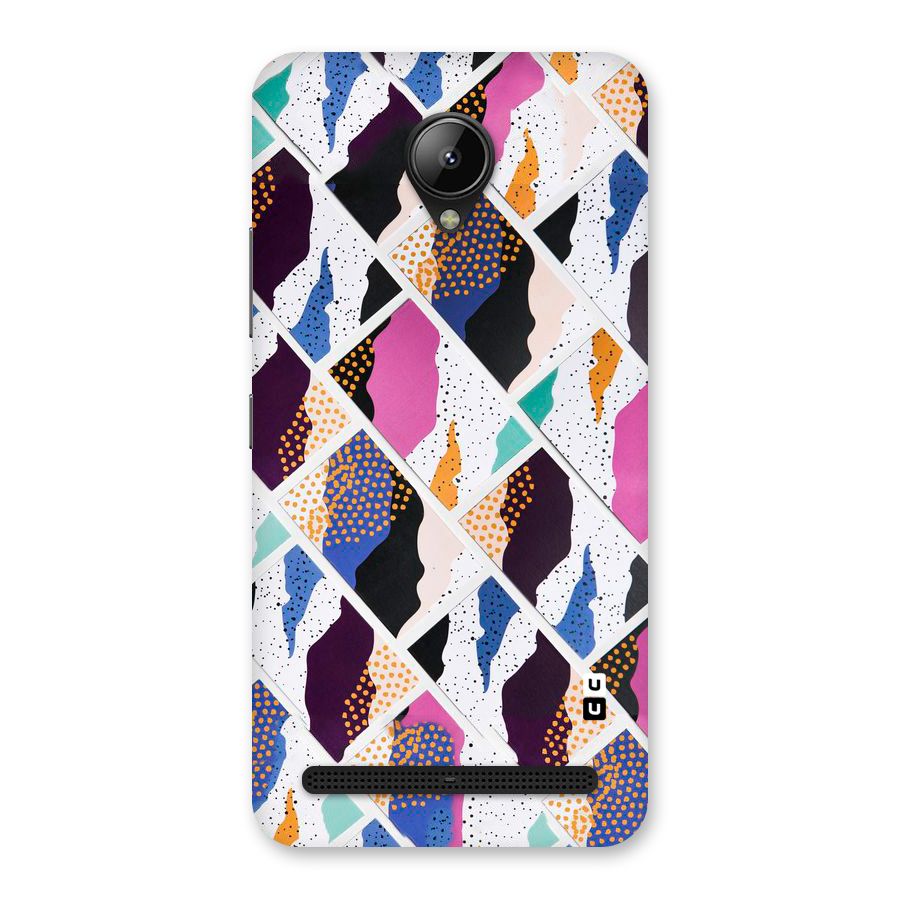 Abstract Polka Back Case for Lenovo C2