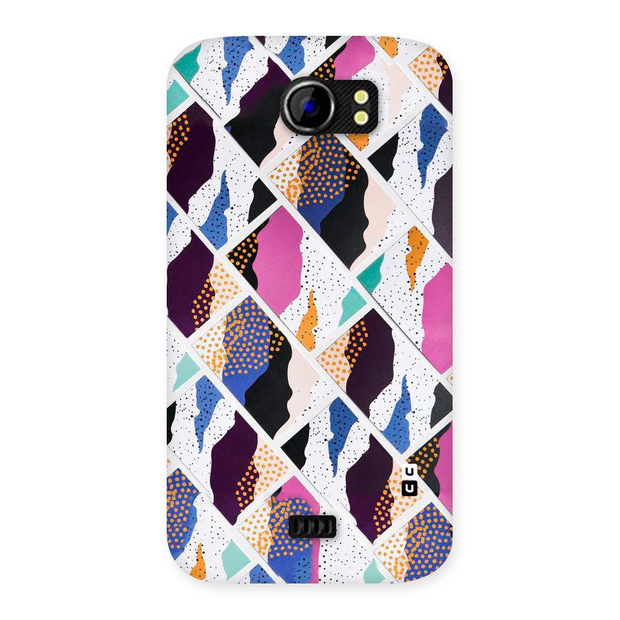 Abstract Polka Back Case for Micromax Canvas 2 A110