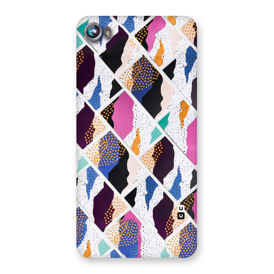 Abstract Polka Back Case for Micromax Canvas Fire 4 A107