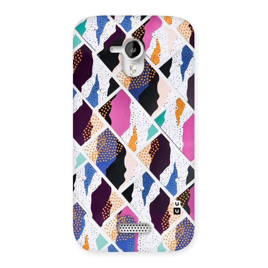 Abstract Polka Back Case for Micromax Canvas HD A116