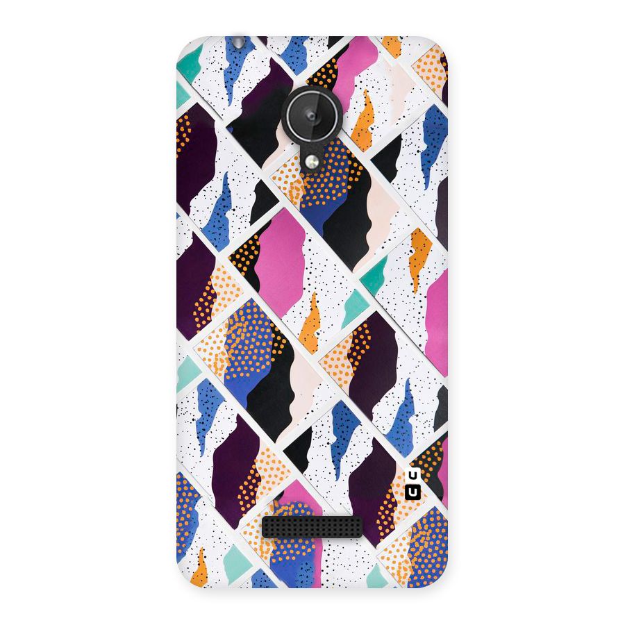 Abstract Polka Back Case for Micromax Canvas Spark Q380