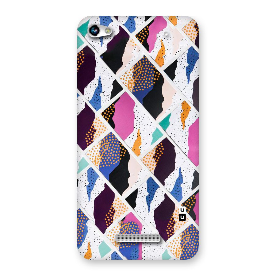 Abstract Polka Back Case for Micromax Hue 2