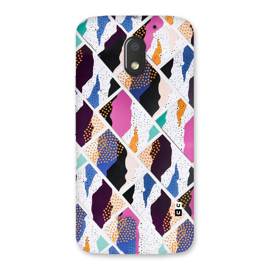 Abstract Polka Back Case for Moto E3 Power