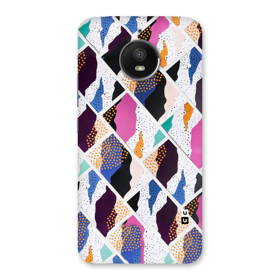 Abstract Polka Back Case for Moto E4 Plus