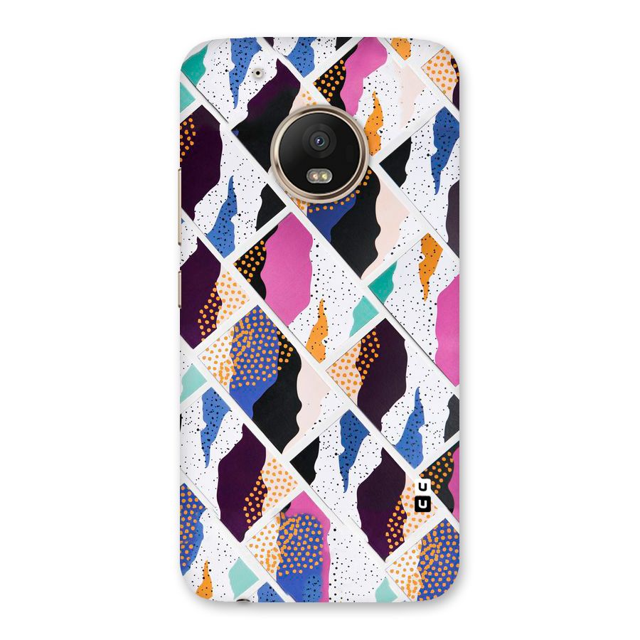 Abstract Polka Back Case for Moto G5 Plus
