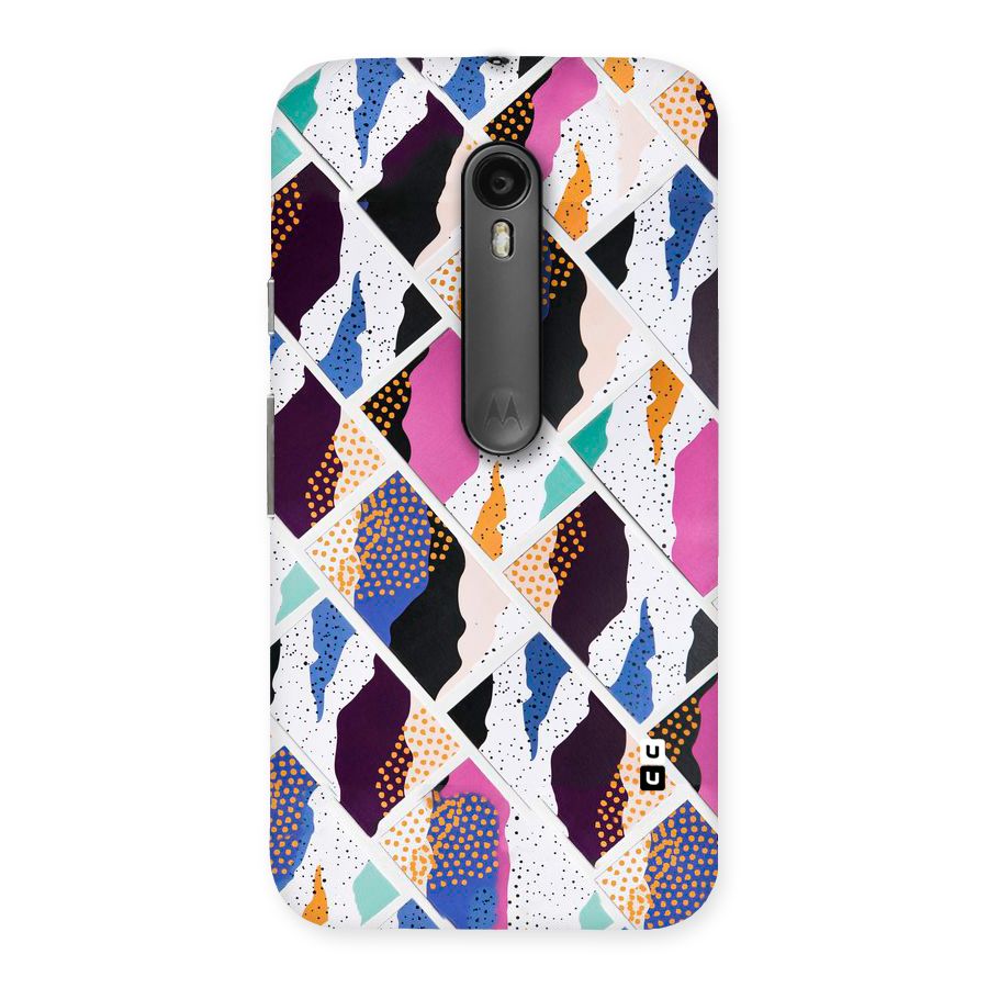 Abstract Polka Back Case for Moto G Turbo