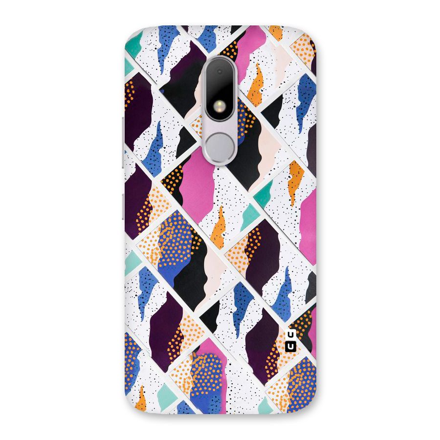 Abstract Polka Back Case for Moto M