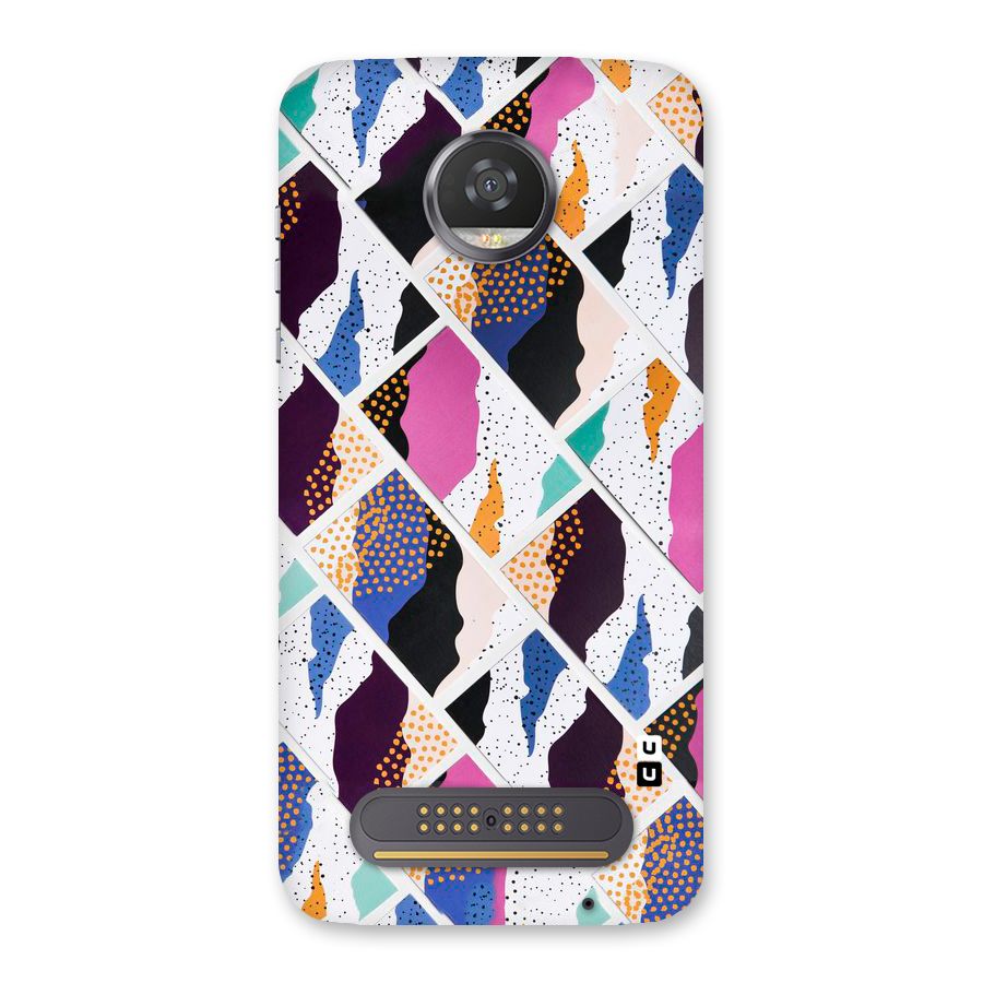 Abstract Polka Back Case for Moto Z2 Play