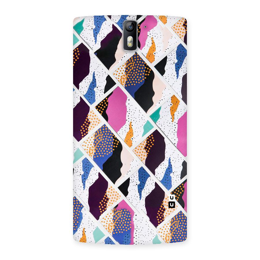 Abstract Polka Back Case for One Plus One
