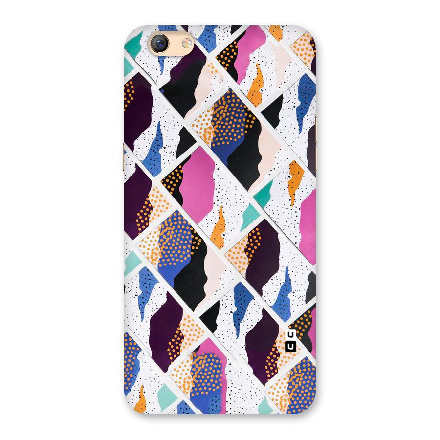 Abstract Polka Back Case for Oppo F3 Plus