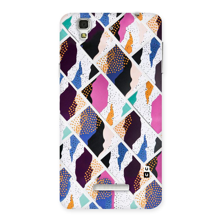 Abstract Polka Back Case for Yu Yureka