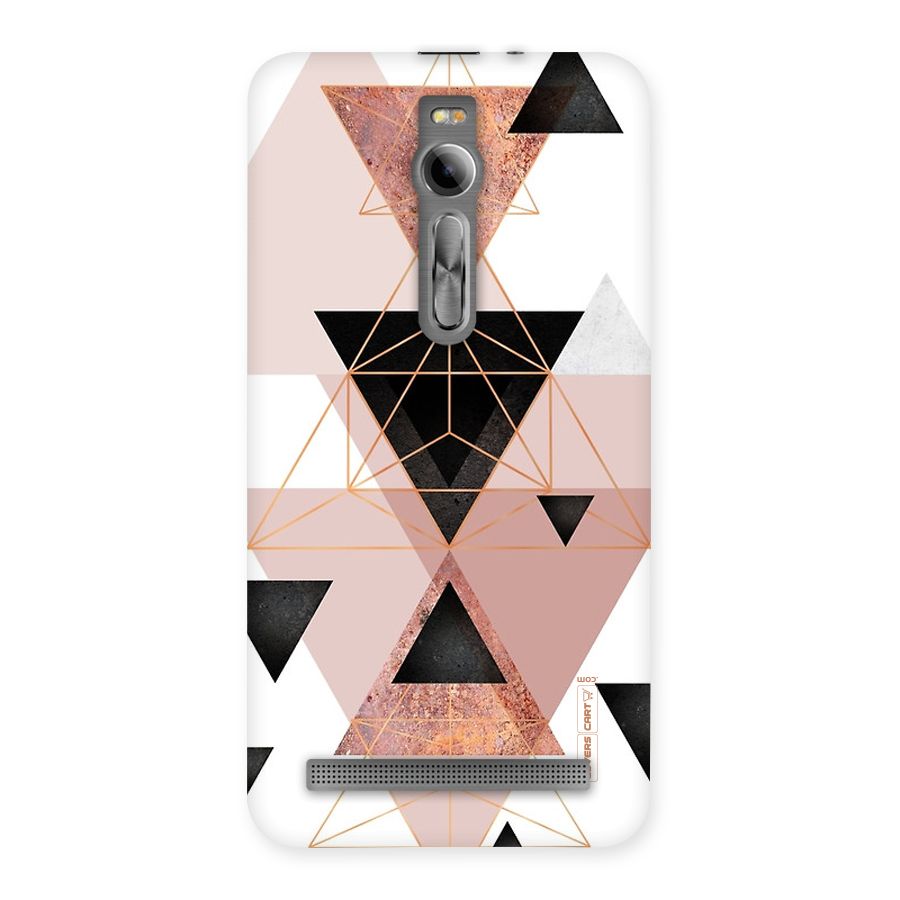 Abstract Rose Gold Triangles Back Case for Asus Zenfone 2