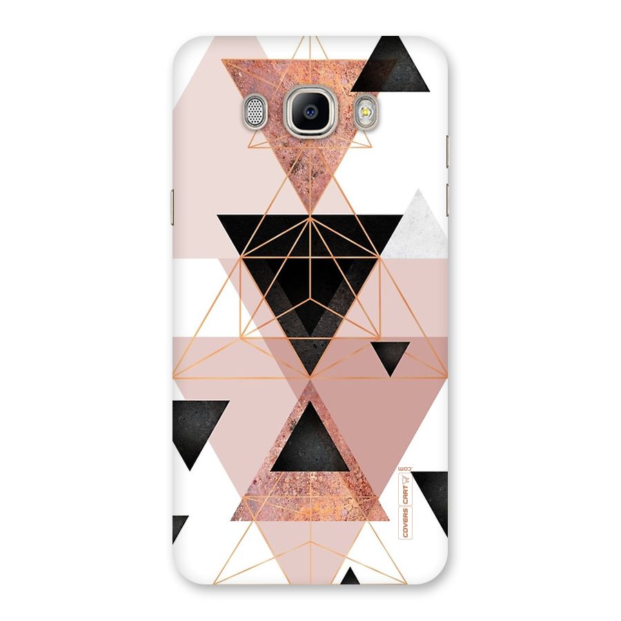 Abstract Rose Gold Triangles Back Case for Galaxy On8
