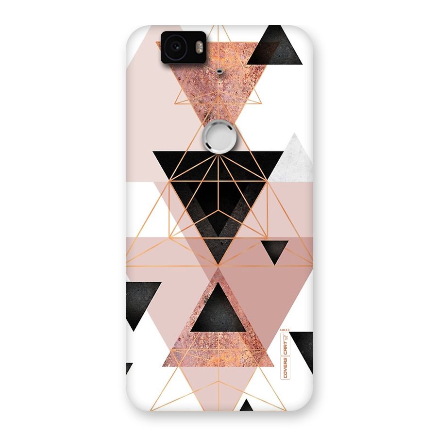 Abstract Rose Gold Triangles Back Case for Google Nexus-6P