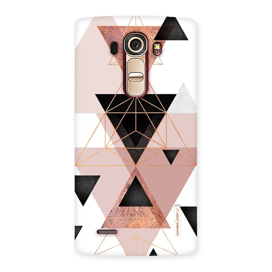 Abstract Rose Gold Triangles Back Case for LG G4