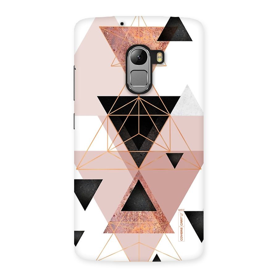 Abstract Rose Gold Triangles Back Case for Lenovo K4 Note