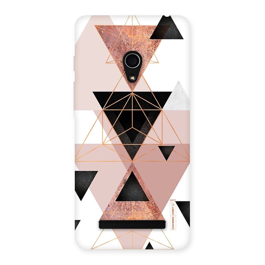 Abstract Rose Gold Triangles Back Case for Zenfone 5