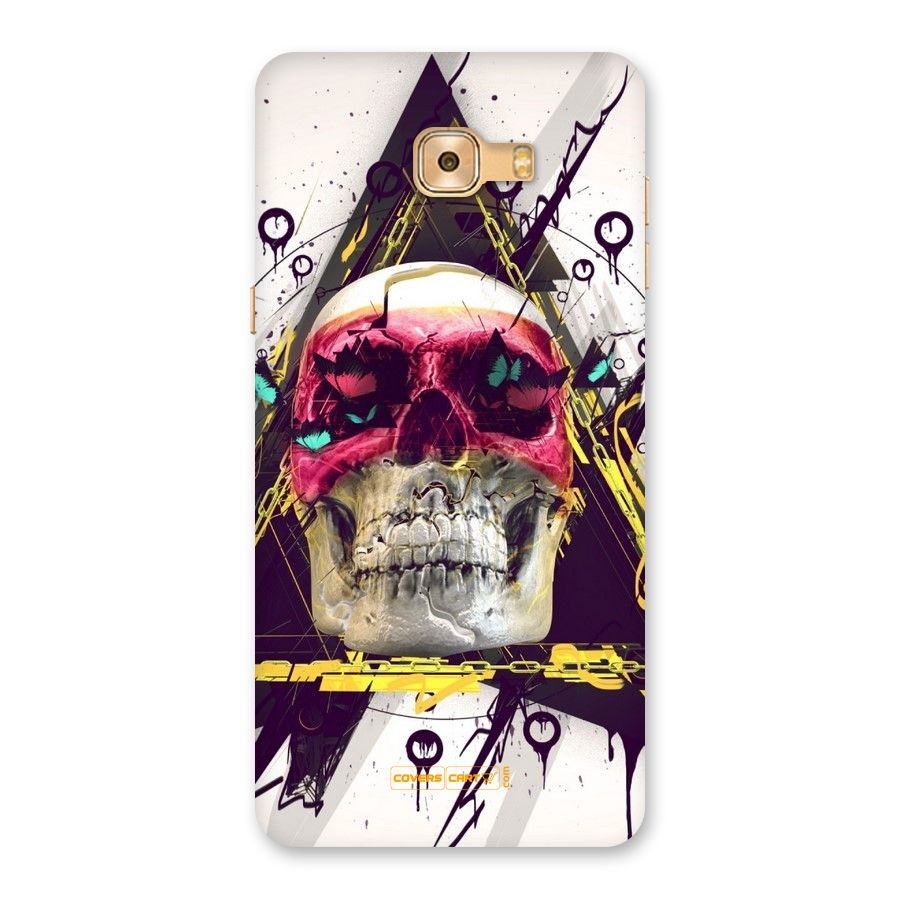 Abstract Skull Back Case for Galaxy C9 Pro