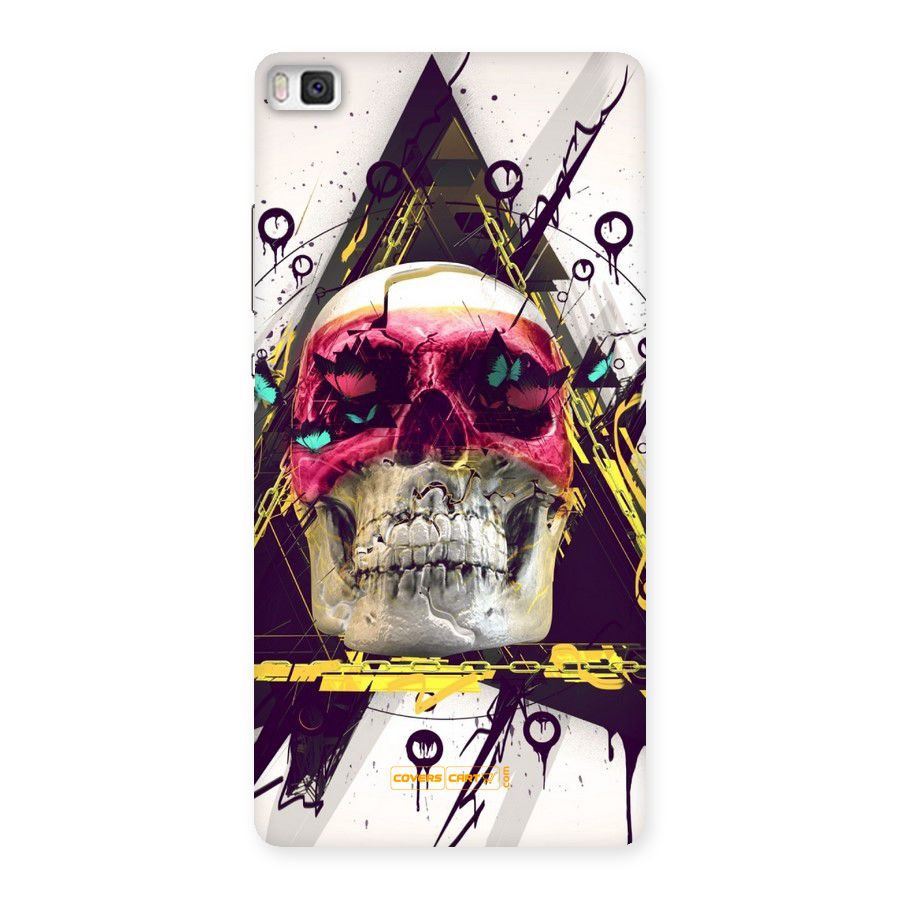 Abstract Skull Back Case for Huawei P8