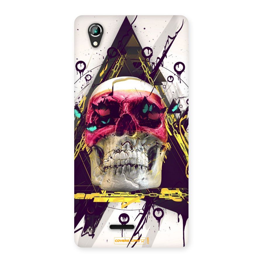 Abstract Skull Back Case for Lava Iris 800