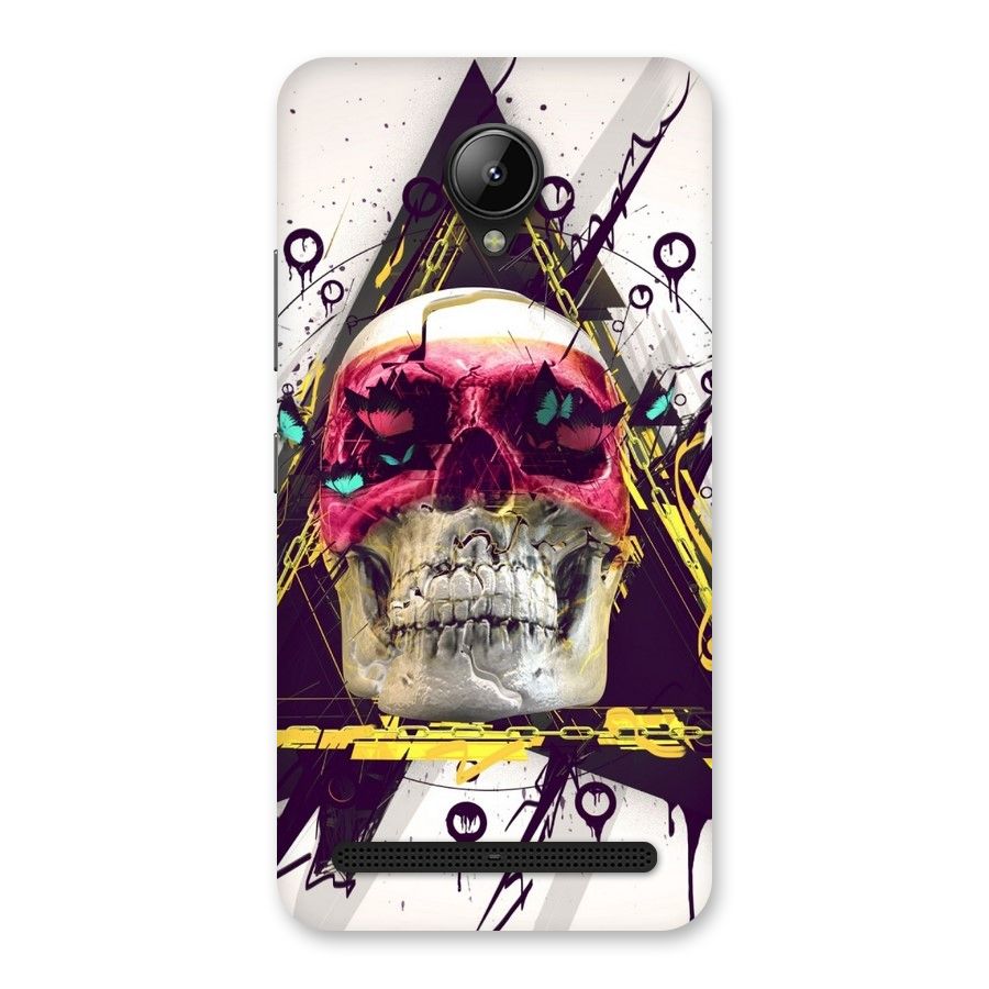 Abstract Skull Back Case for Lenovo C2