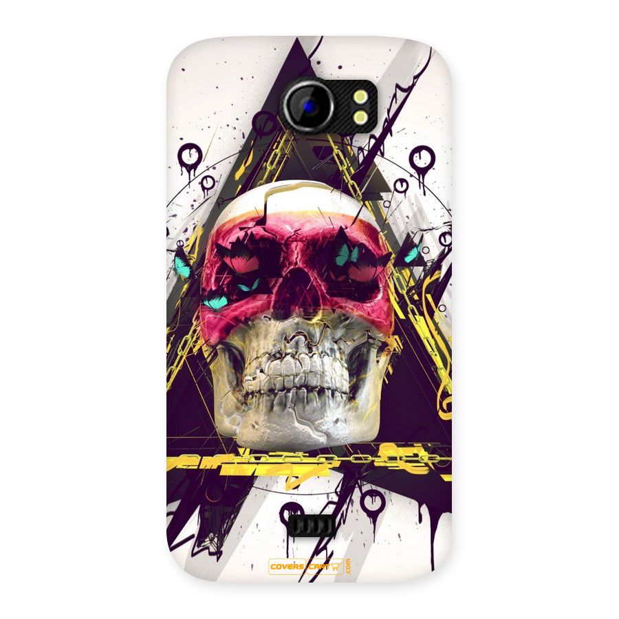 Abstract Skull Back Case for Micromax Canvas 2 A110