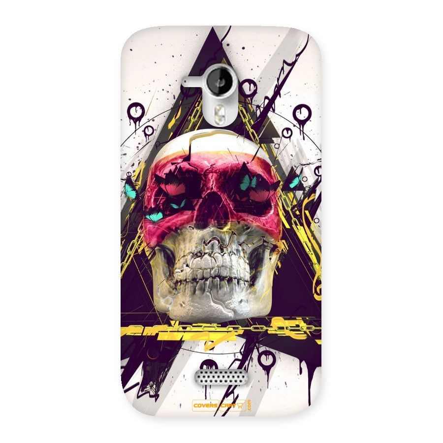 Abstract Skull Back Case for Micromax Canvas HD A116