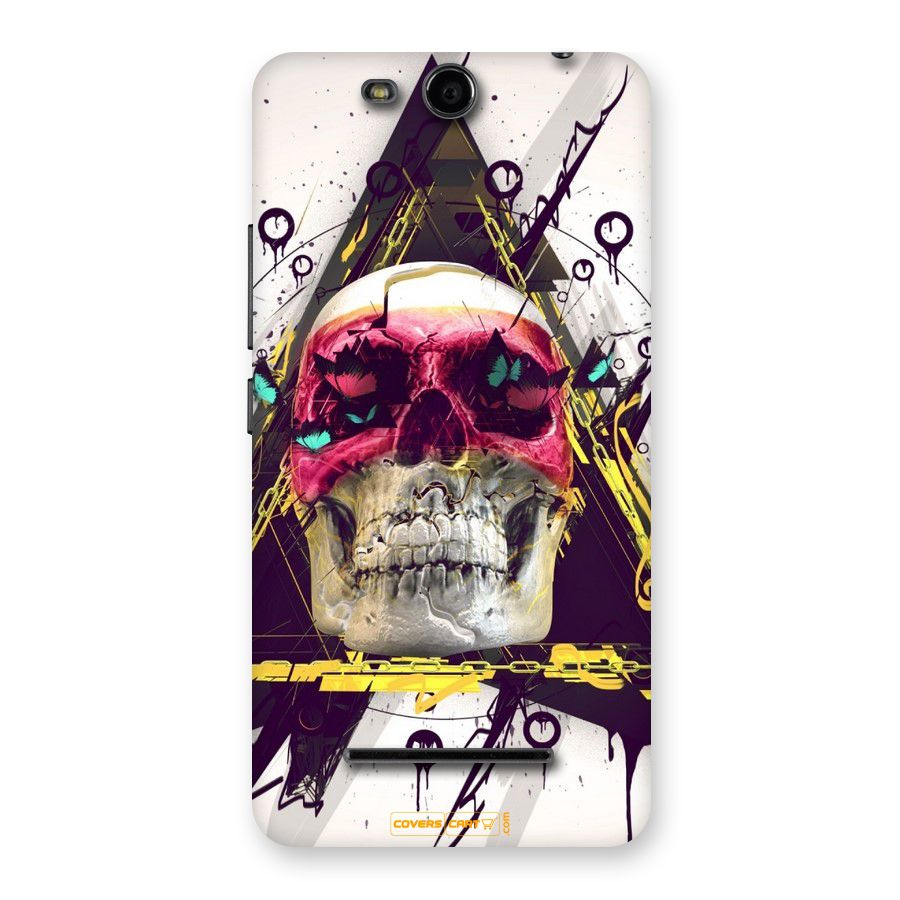 Abstract Skull Back Case for Micromax Canvas Juice 3 Q392